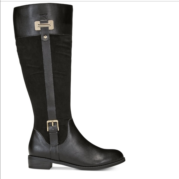 Macy's Shoes - Macy’s | black boots with gold buckles